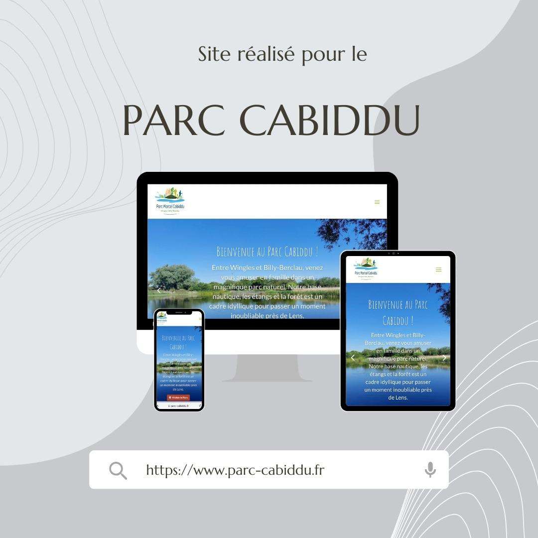 Parc cabiddu réalisation du site par GEDEONWEB