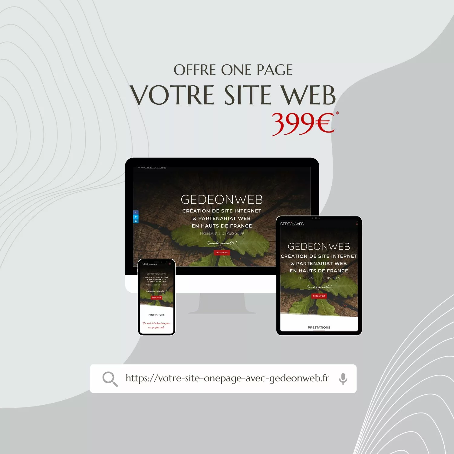Site ONE PAGE par GEDEONWEB Site ONE PAGE par GEDEONWEB