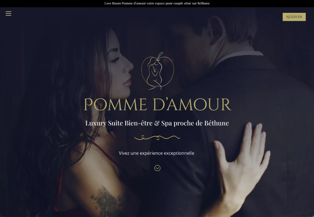 pomme d'amour spa site realisé par gedeonweb